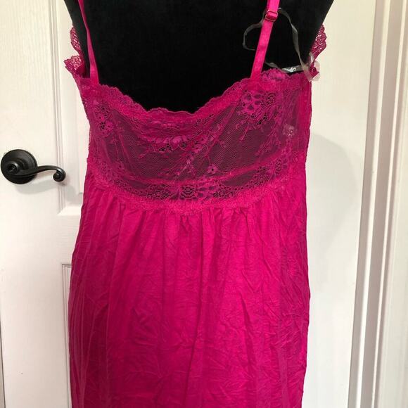 Inc International Concepts Women's Night Gown Lace Lingerie Pink Size‎ XL NWT - Picture 6 of 9